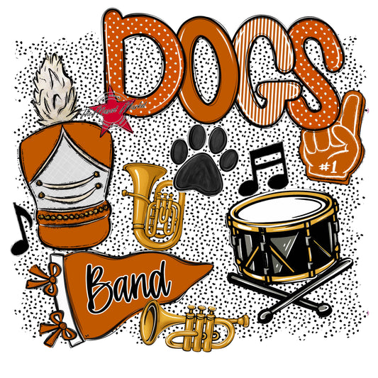 Dogs Band Spirit-Burnt Orange