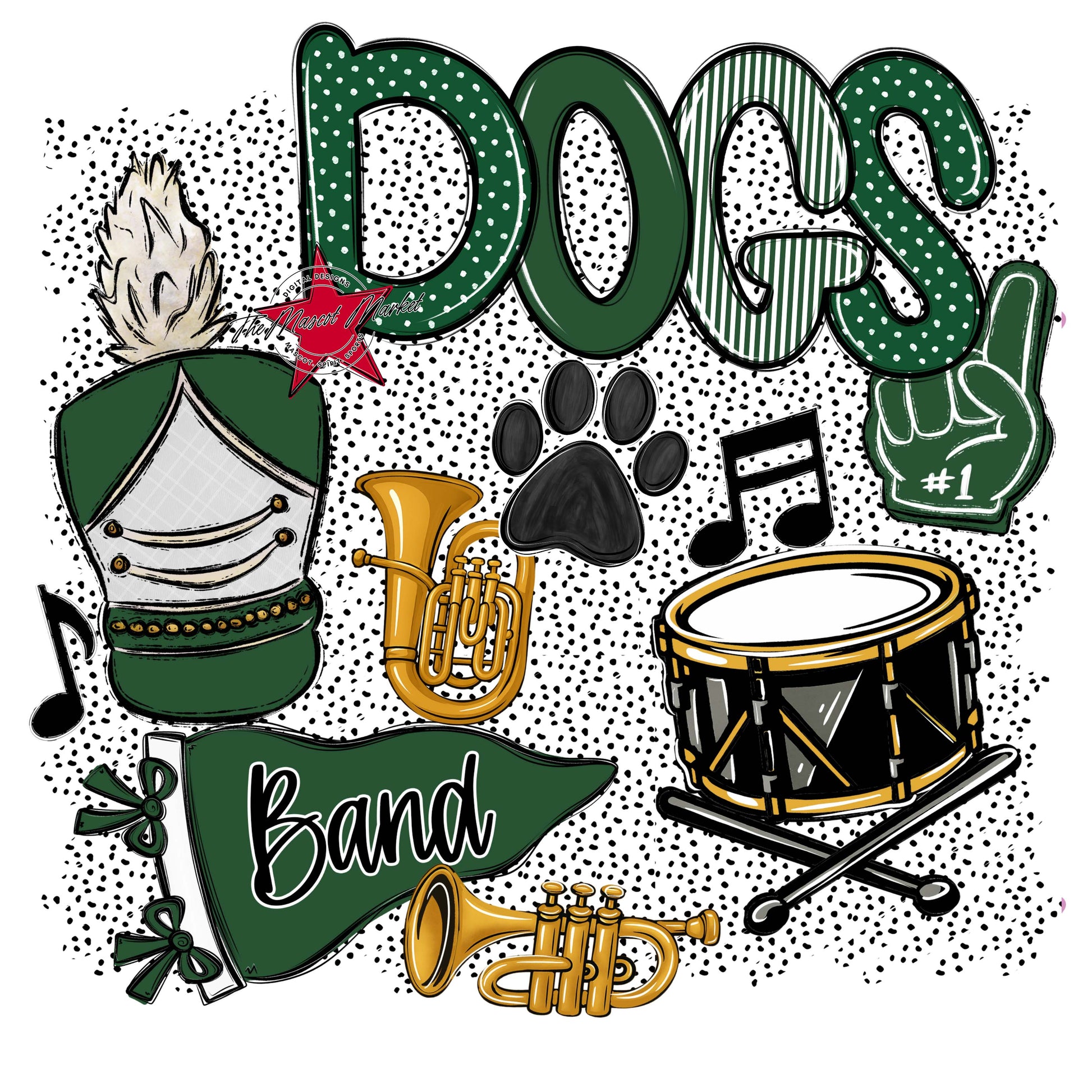 Dogs Band Spirit-Green