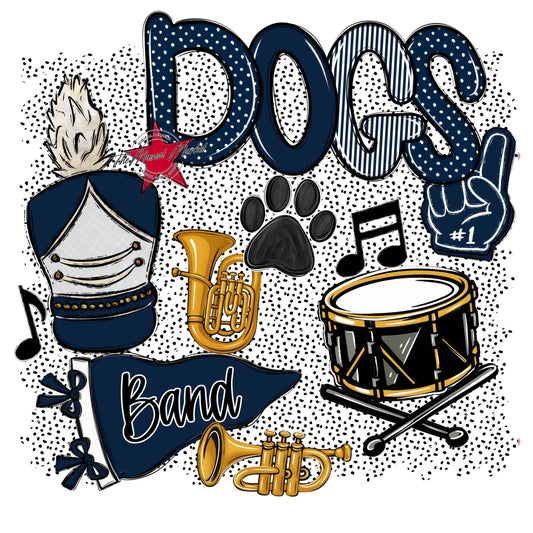 Dogs Band Spirit-Navy