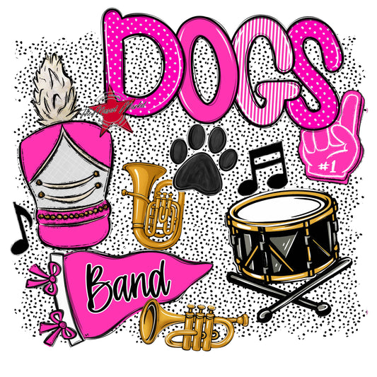 Dogs Band Spirit-Pink