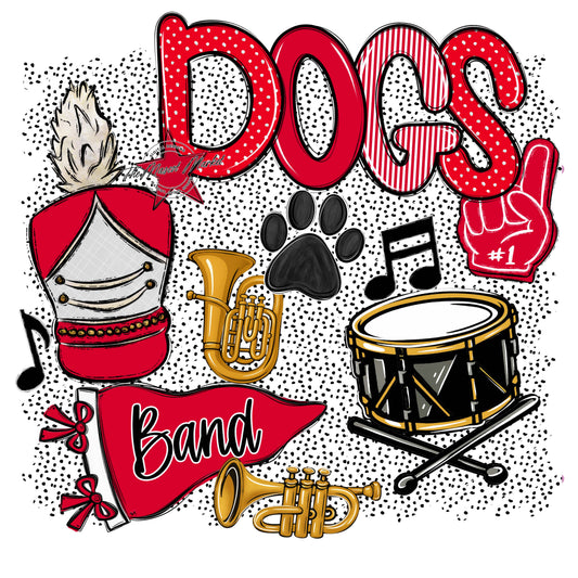 Dogs Band Spirit-Red