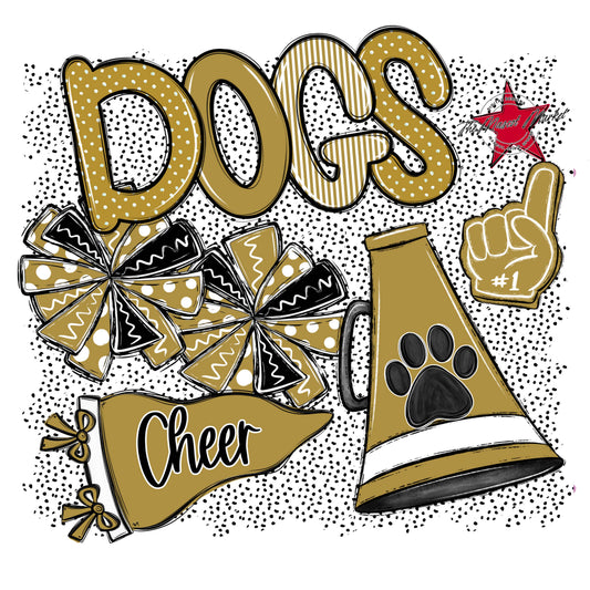 Dogs Cheer Spirit-Gold