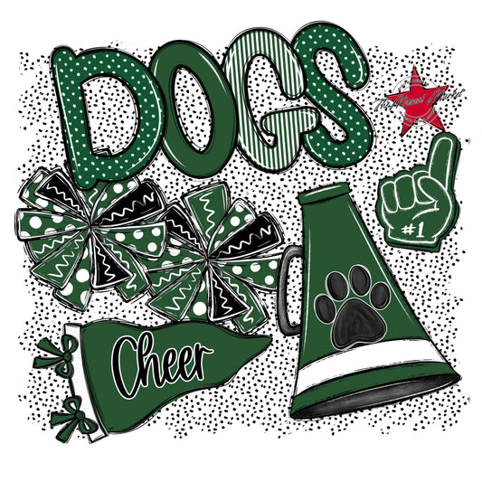 Dogs Cheer Spirit-Green