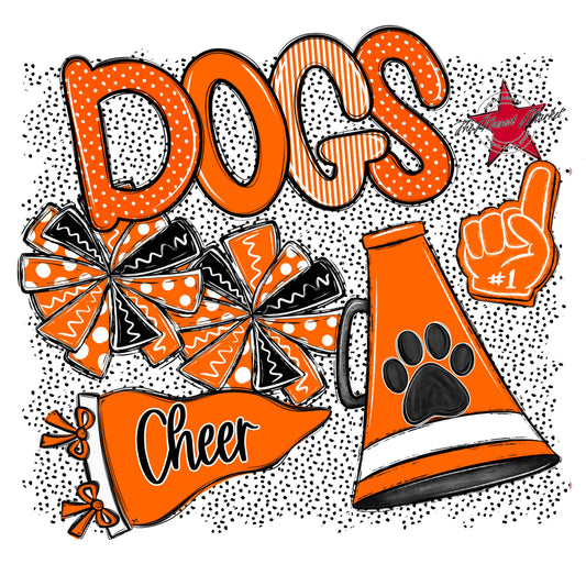 Dogs Cheer Spirit-Orange