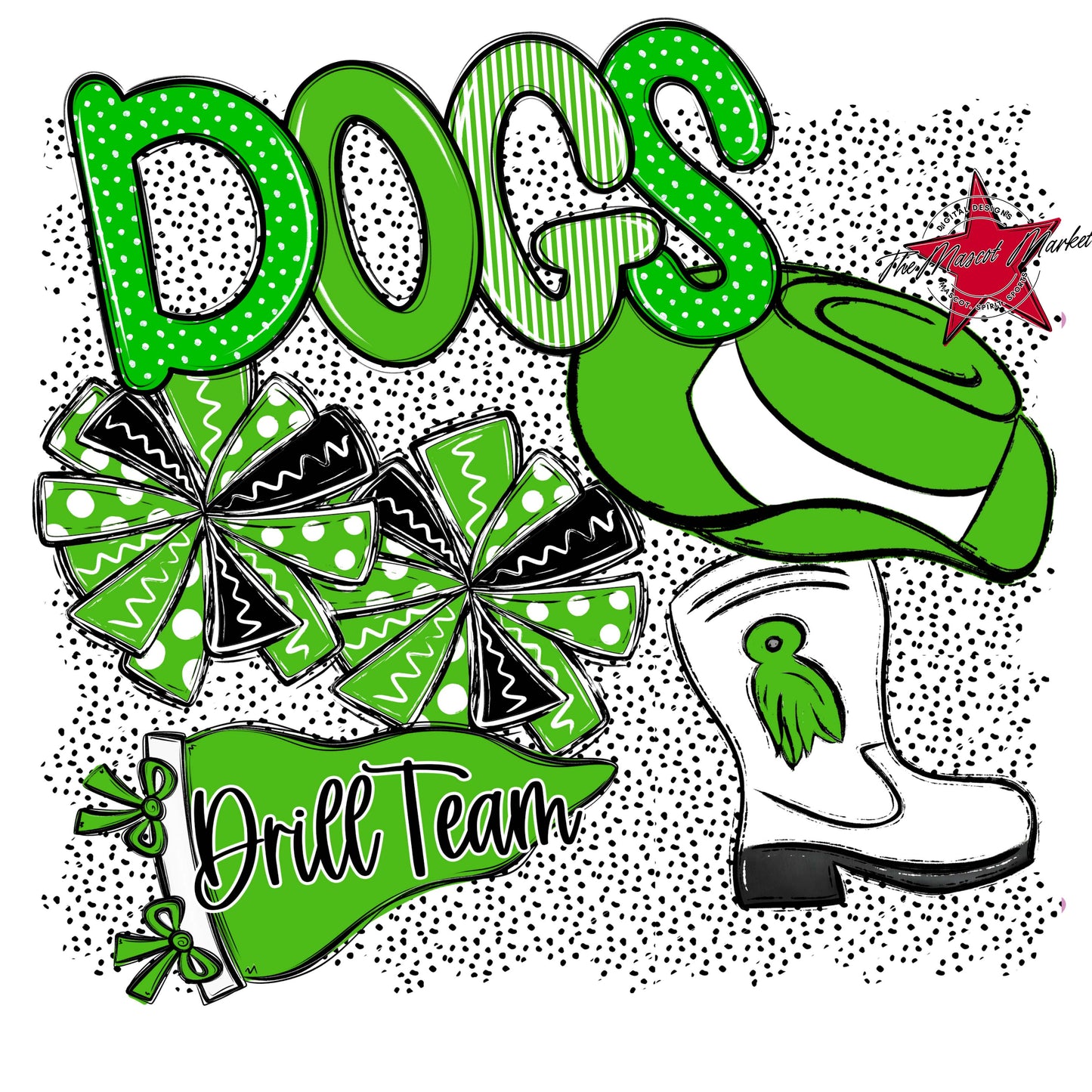 Dogs Drillteam Spirit-Bright Green