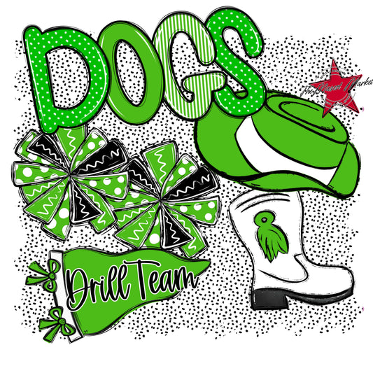 Dogs Drillteam Spirit-Bright Green