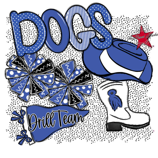 Dogs Drillteam Spirit-Off Blue