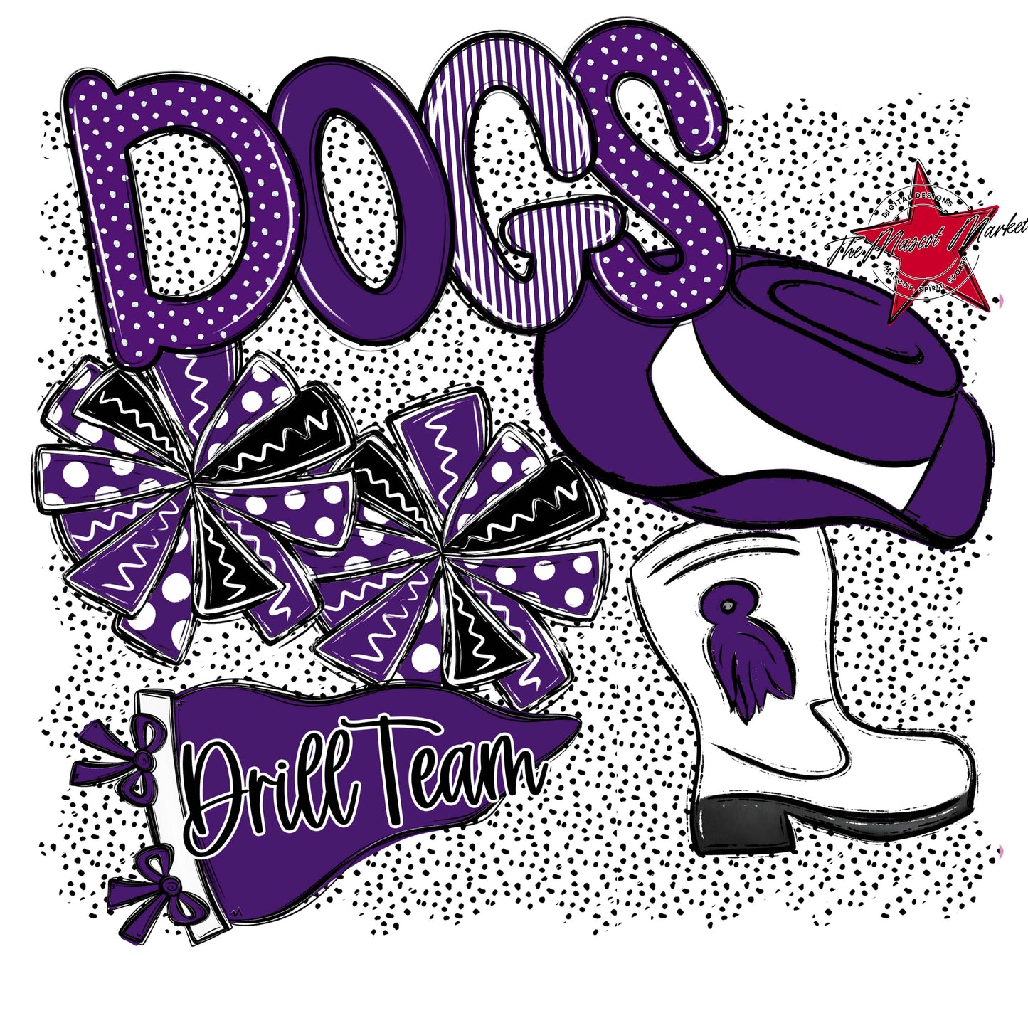 Dogs Drillteam Spirit-Purple