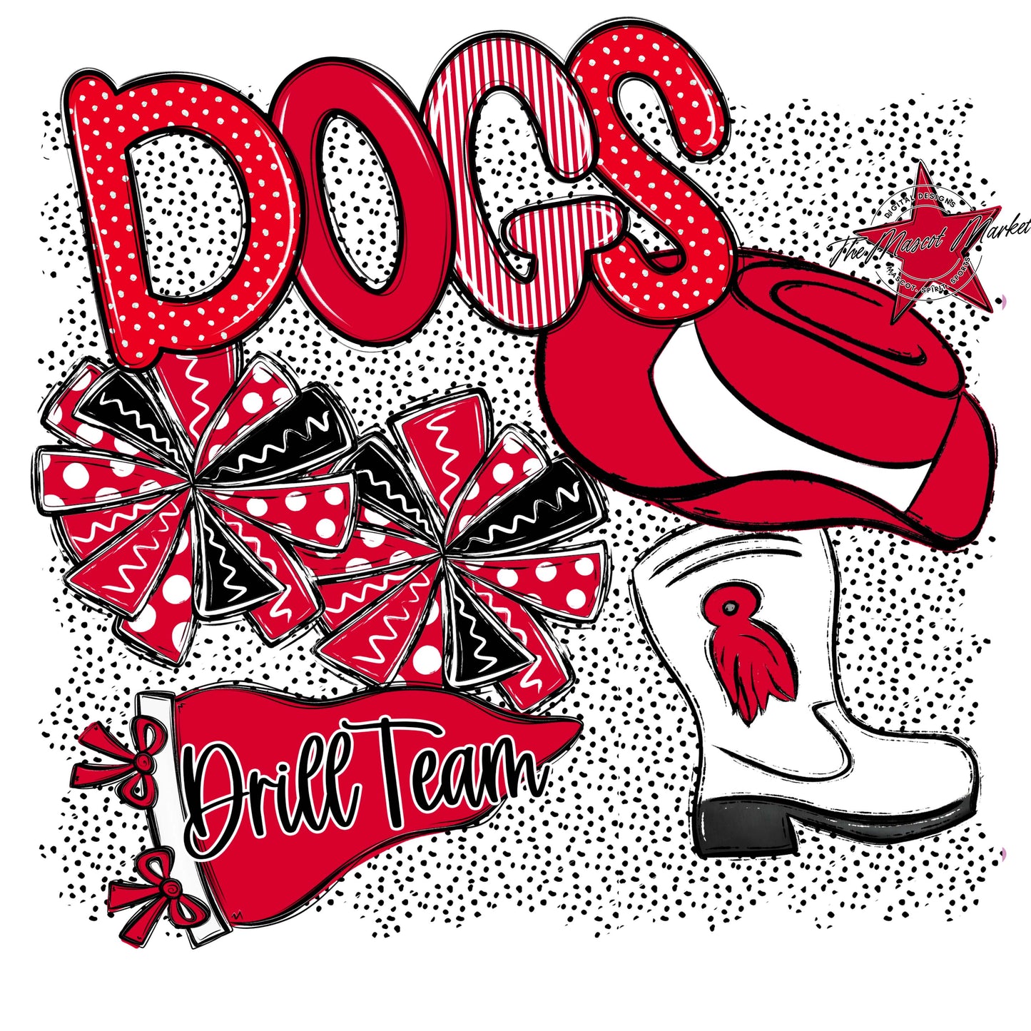 Dogs Drillteam Spirit-Red