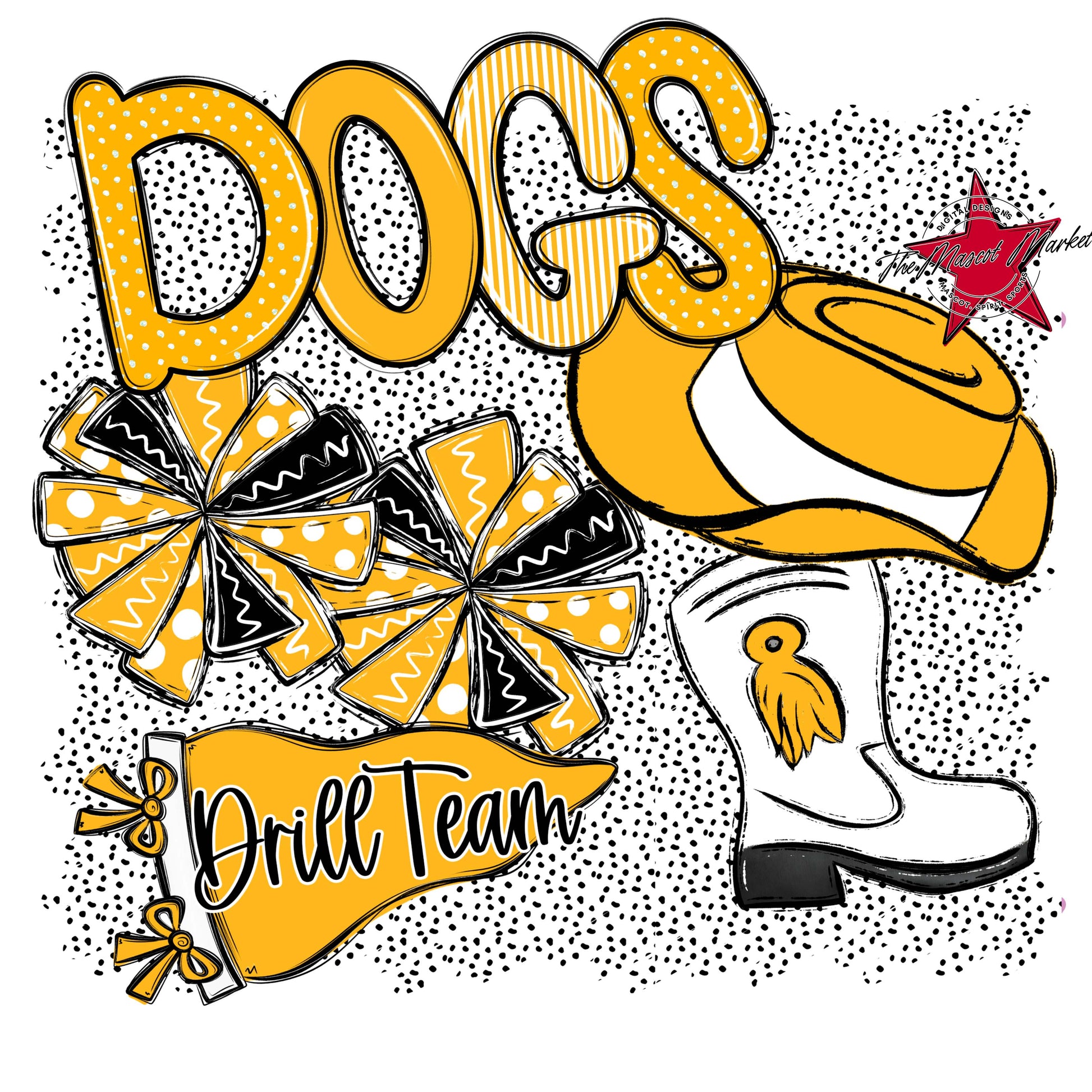Dogs Drillteam Spirit-Yellow