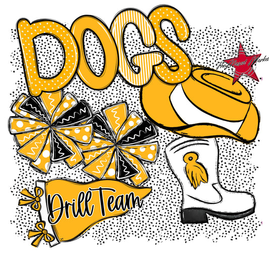 Dogs Drillteam Spirit-Yellow