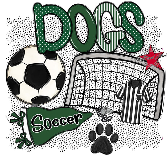 Dogs Soccer Spirit-Green
