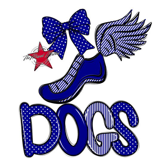 Dogs Track Spirit Design-Blue