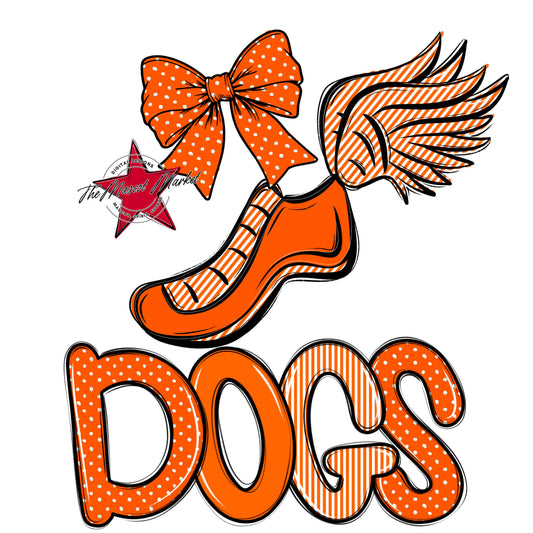 Dogs Track Spirit Design-Orange