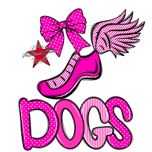 Dogs Track Spirit Design-Pink