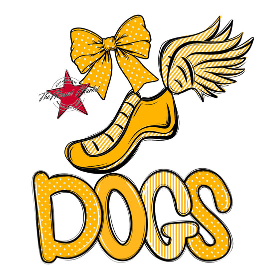 Dogs Track Spirit Design-Yellow