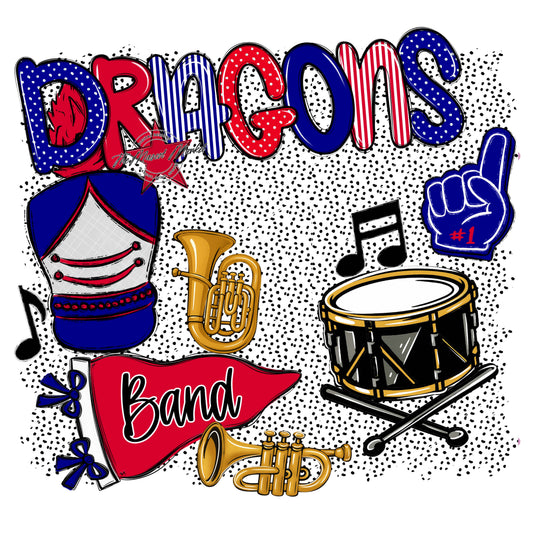 Dragons Band Spirit-Blue & Red