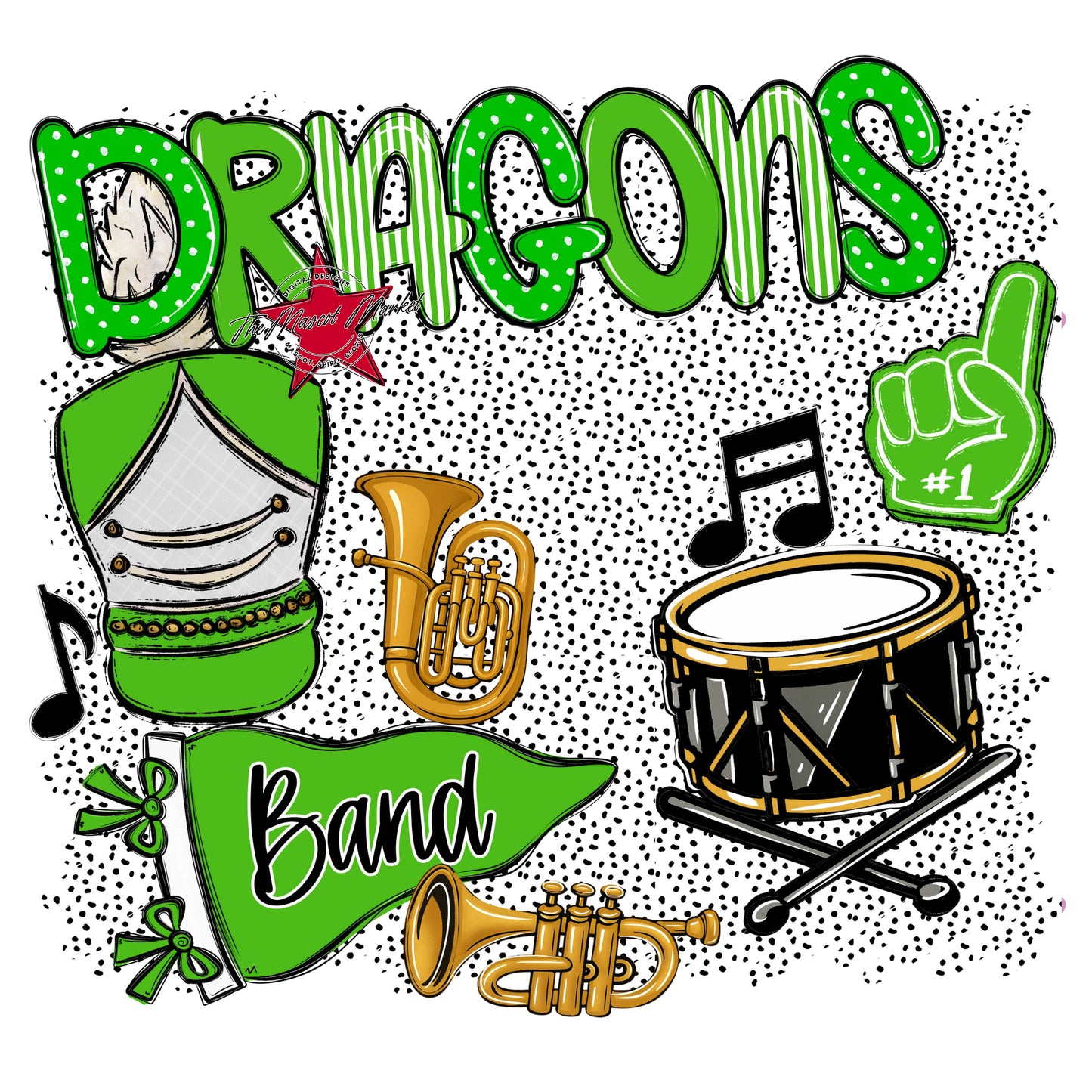 Dragons Band Spirit-Bright Green