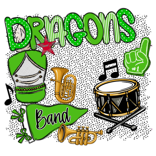 Dragons Band Spirit-Bright Green
