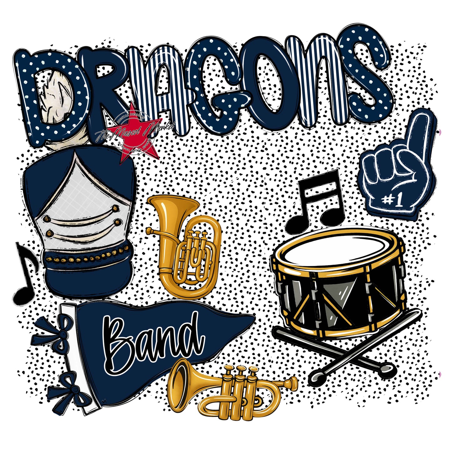 Dragons Band Spirit-Navy