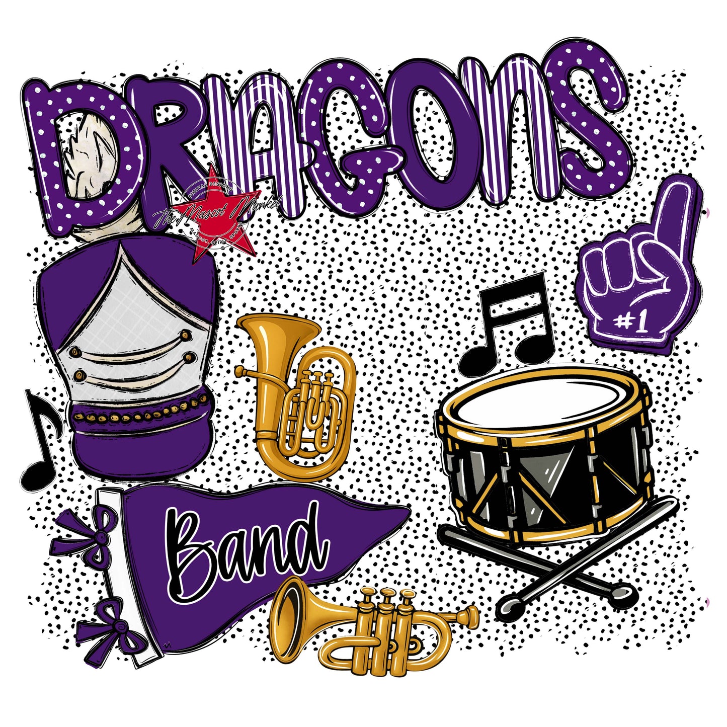 Dragons Band Spirit-Purple