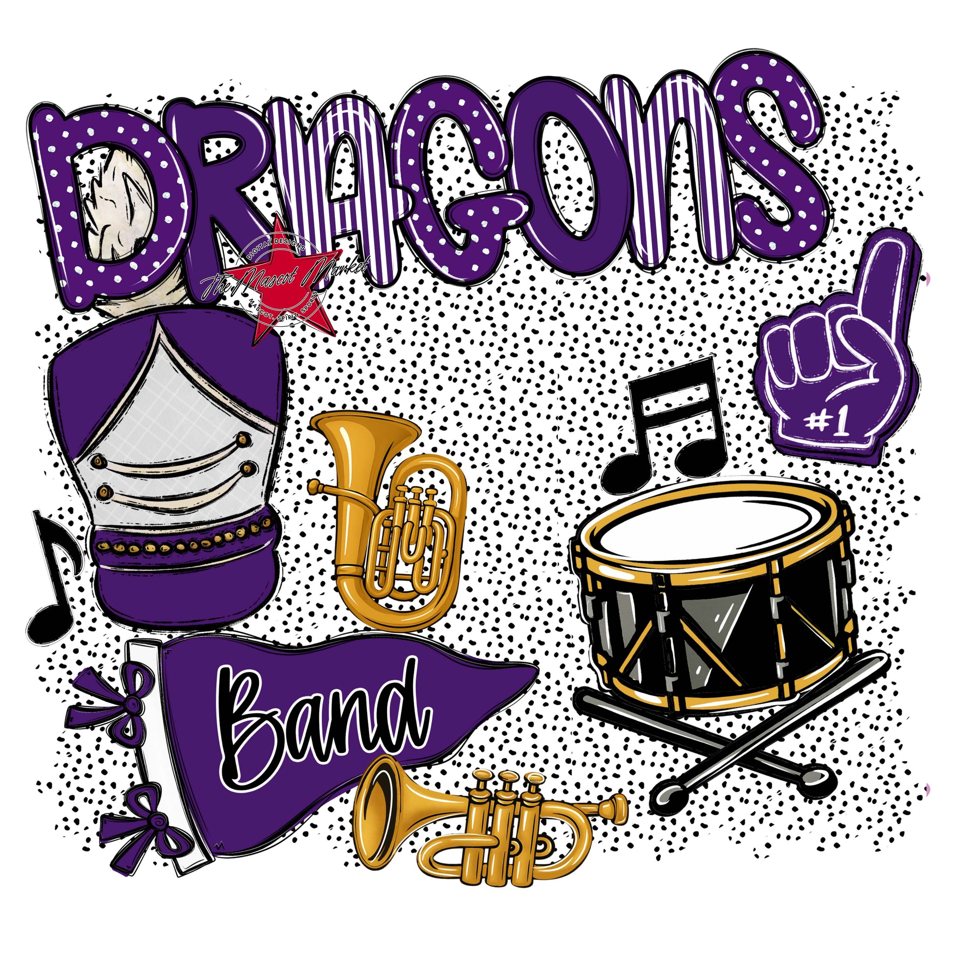 Dragons Band Spirit-Purple