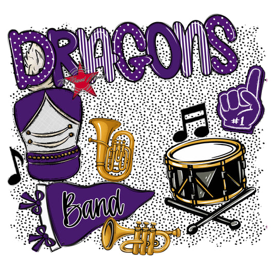 Dragons Band Spirit-Purple