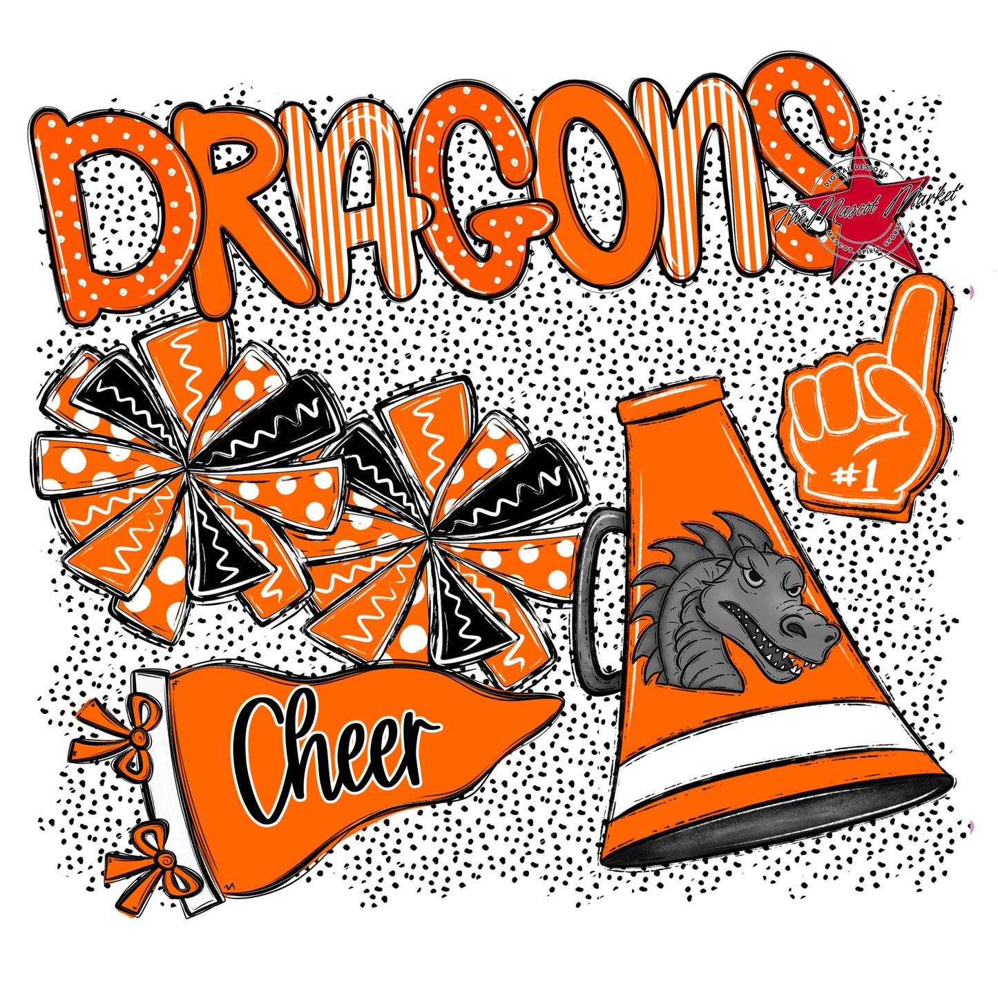 Dragons Cheer Spirit-Orange