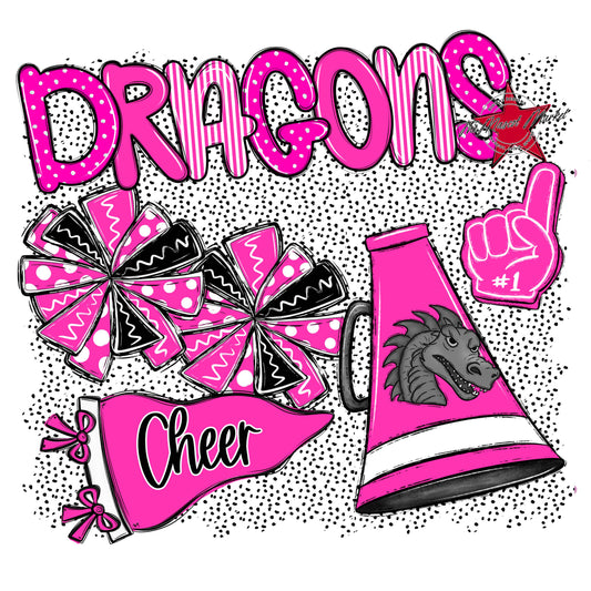 Dragons Cheer Spirit-Pink