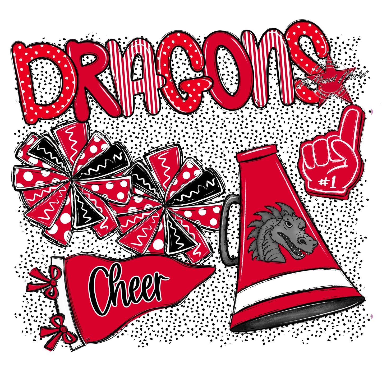 Dragons Cheer Spirit-Red