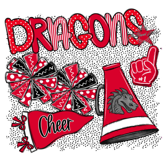 Dragons Cheer Spirit-Red
