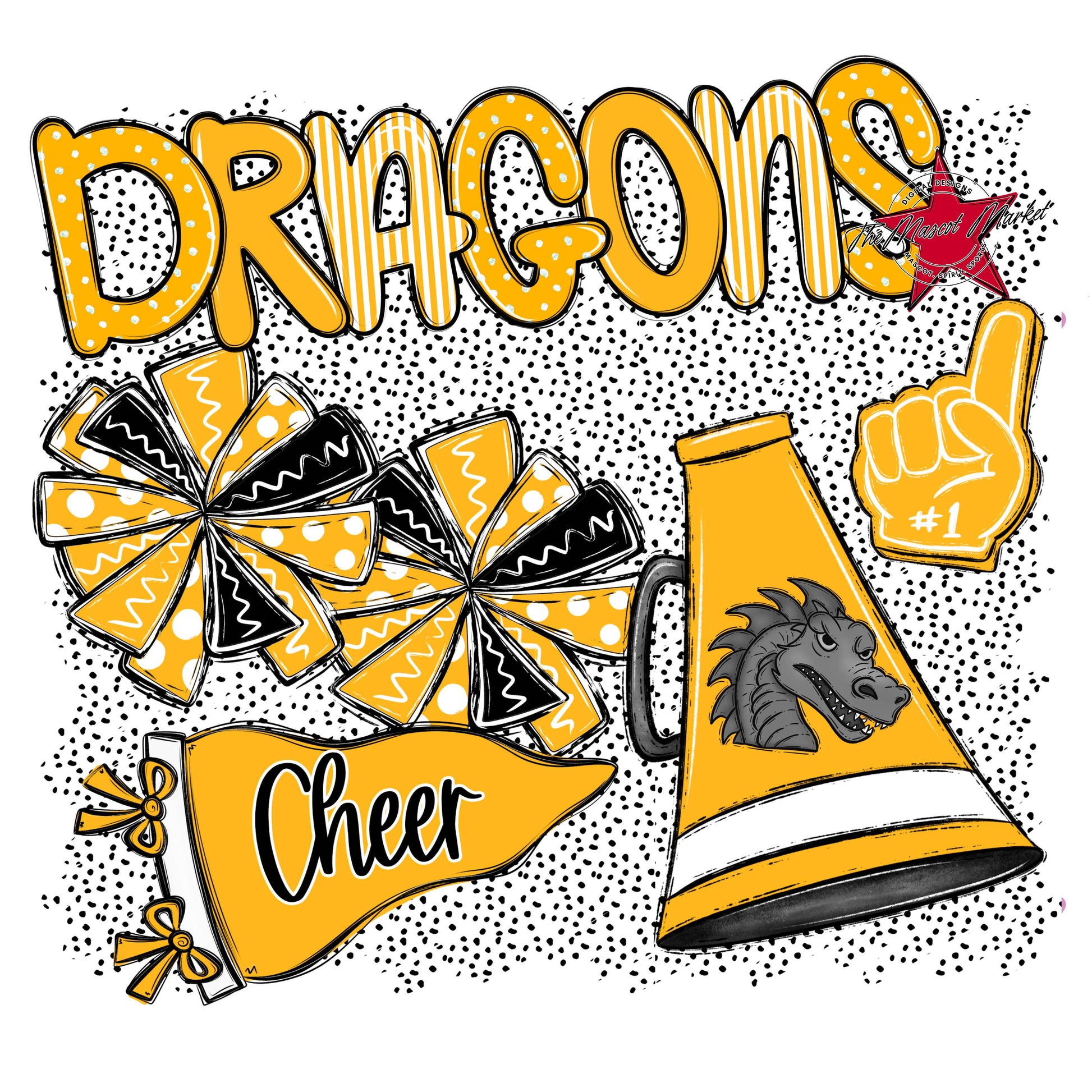 Dragons Cheer Spirit-Yellow