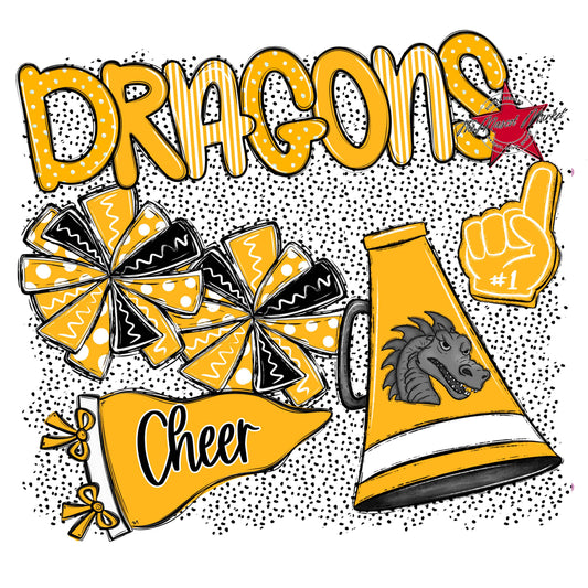 Dragons Cheer Spirit-Yellow