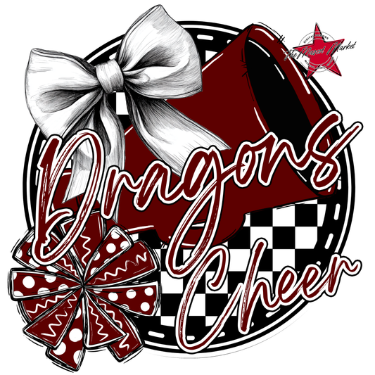 Dragons Circle Cheer Design-Maroon