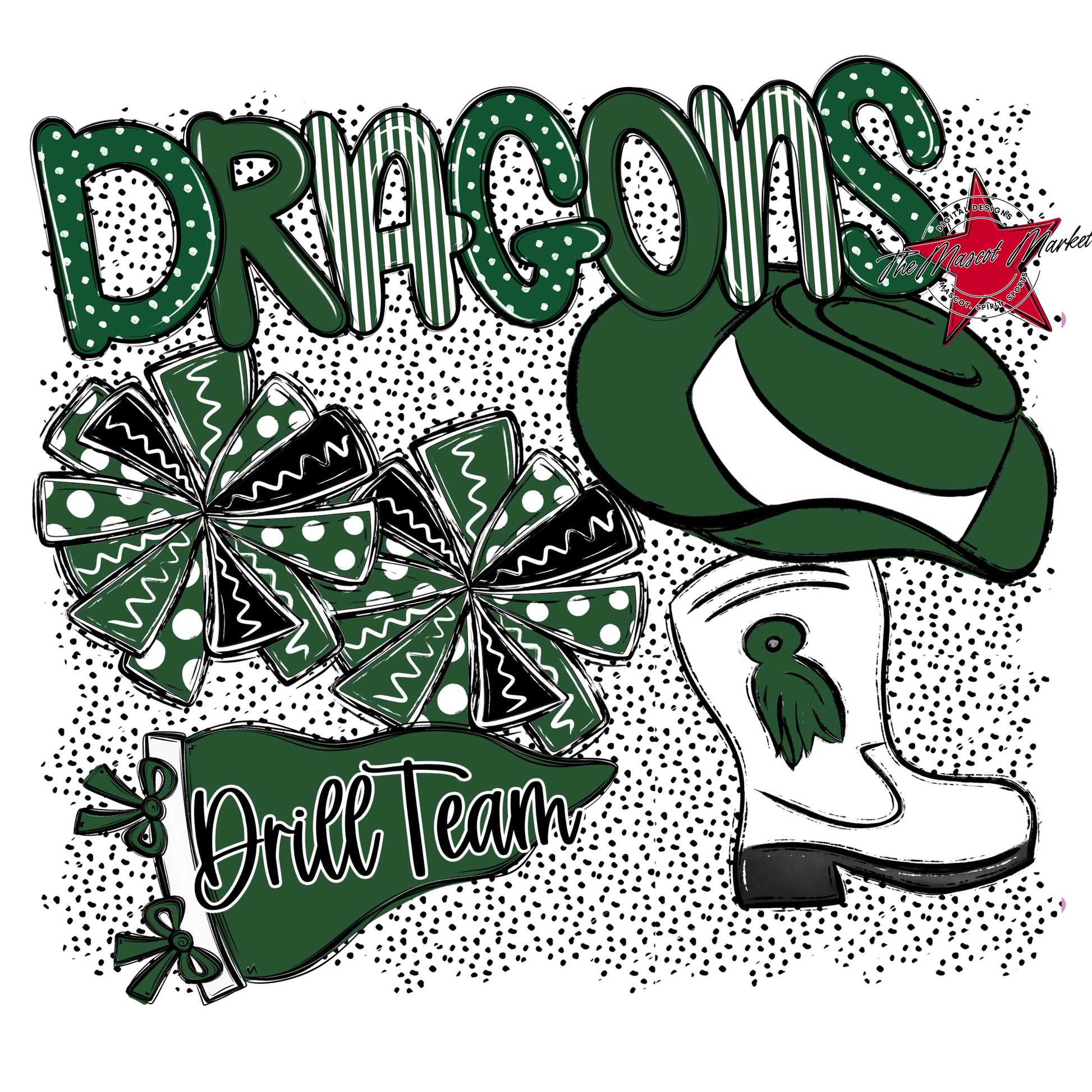 Dragons Drillteam Spirit-Green