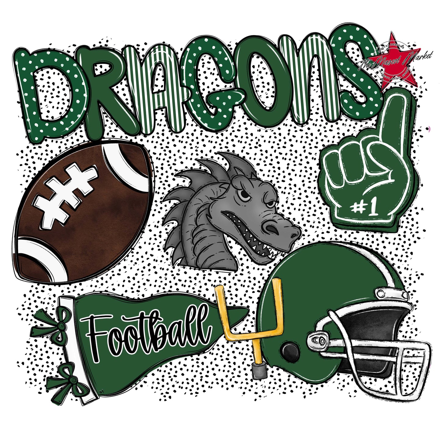 Dragons Football Spirit-Green