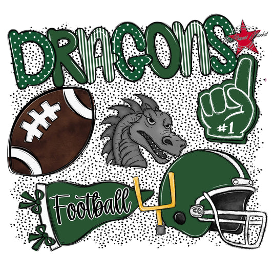 Dragons Football Spirit-Green