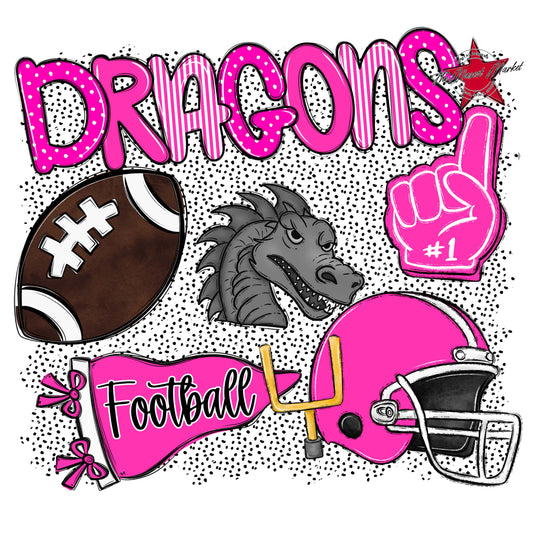 Dragons Football Spirit-Pink