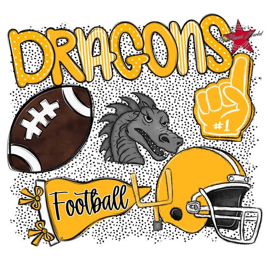 Dragons Football Spirit-Yellow