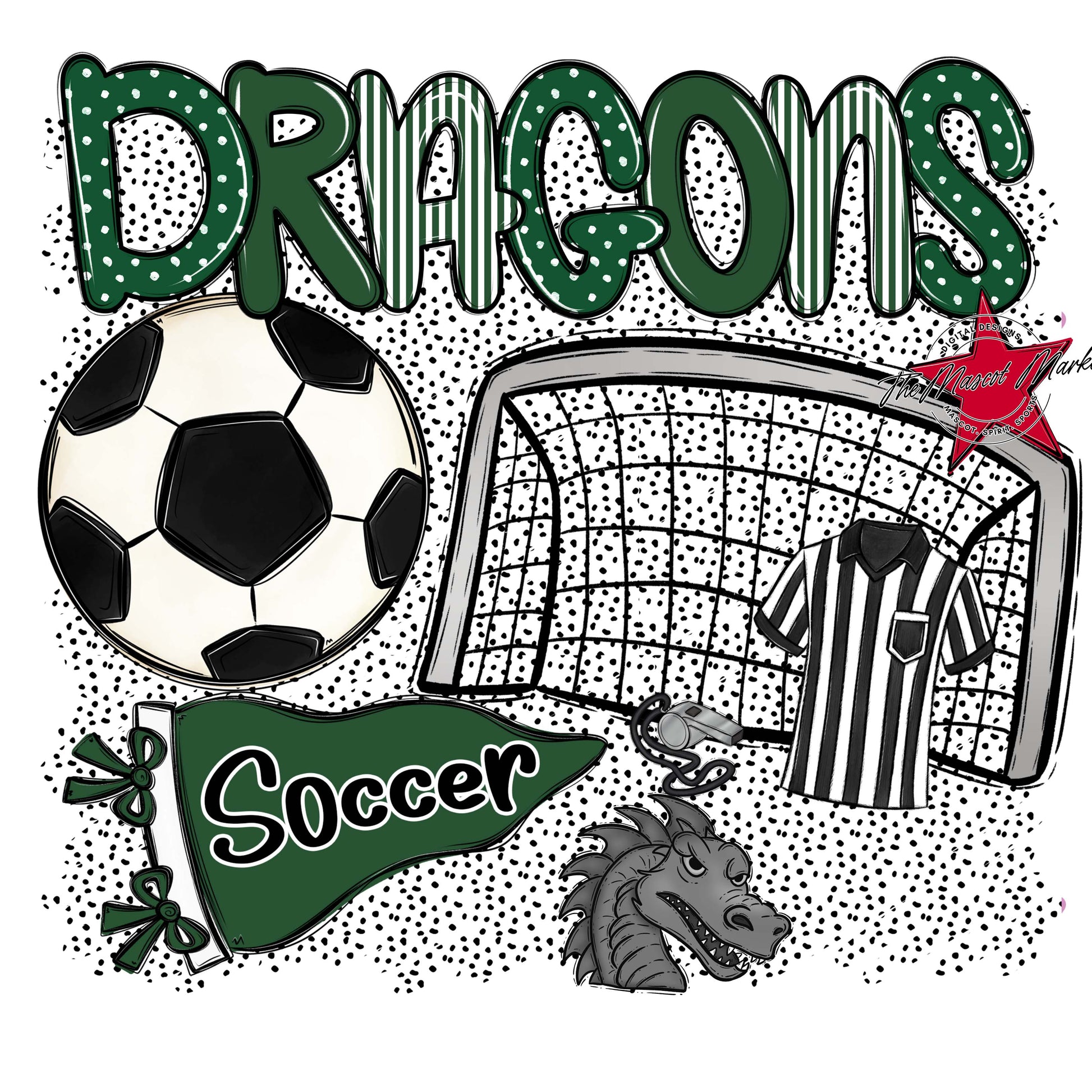 Dragons Soccer Spirit-Green