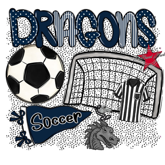 Dragons Soccer Spirit-Navy
