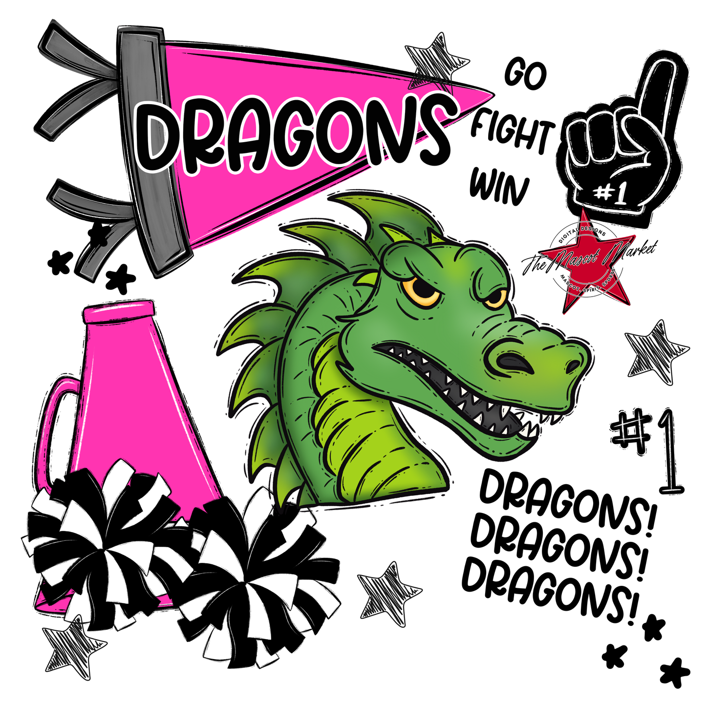 Dragons Spirit Design-Pink