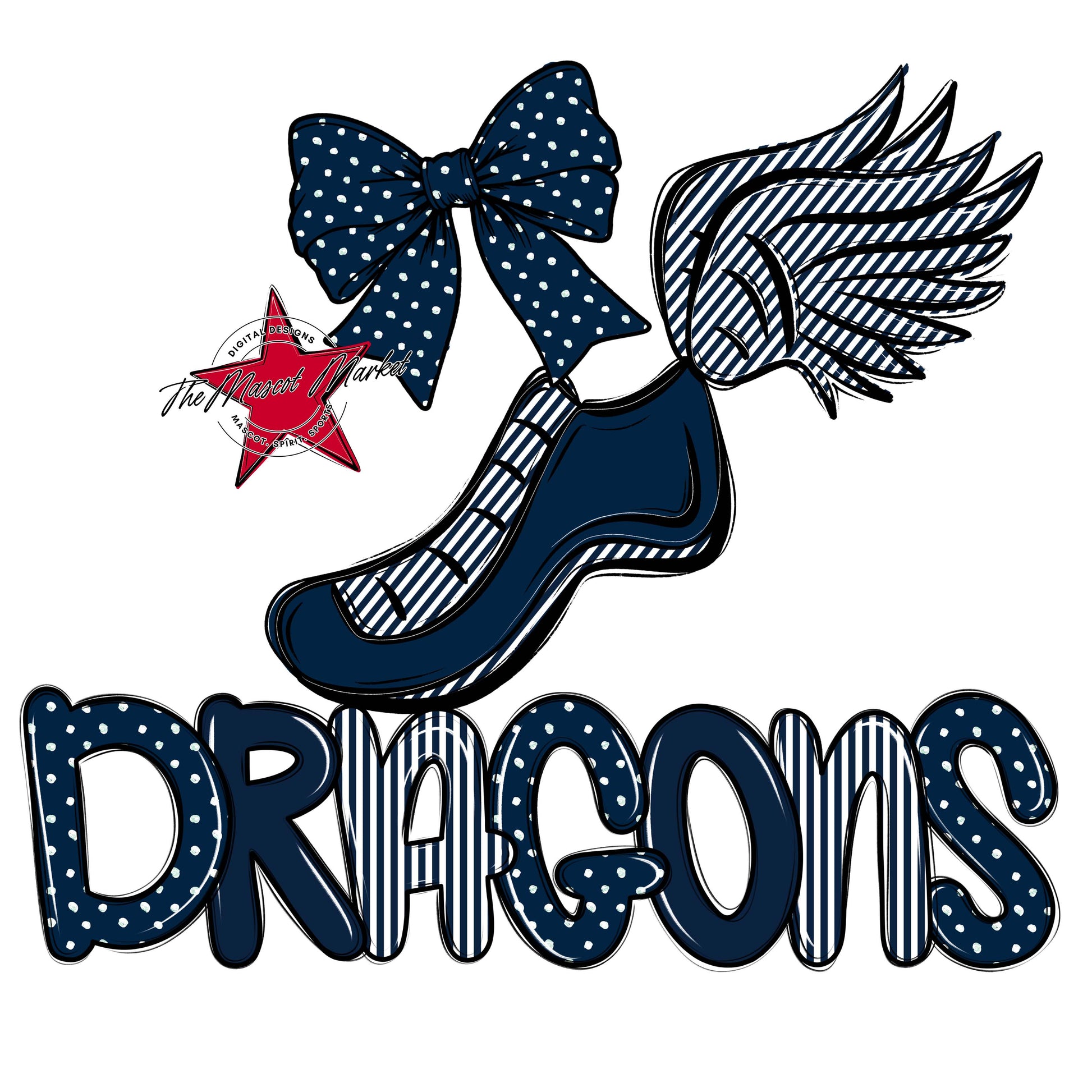 Dragons Track Spirit Design-Navy