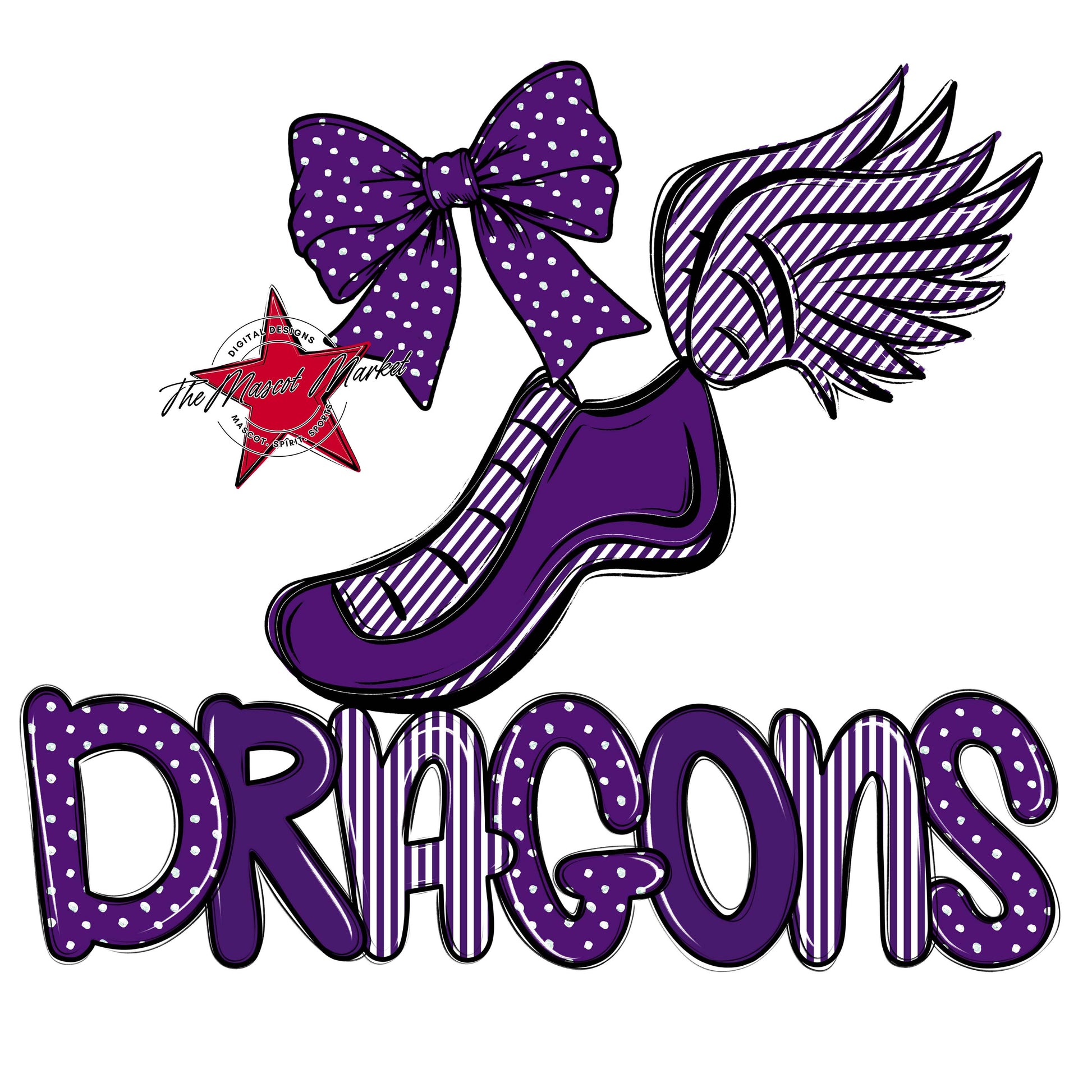 Dragons Track Spirit Design-Purple
