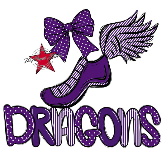 Dragons Track Spirit Design-Purple
