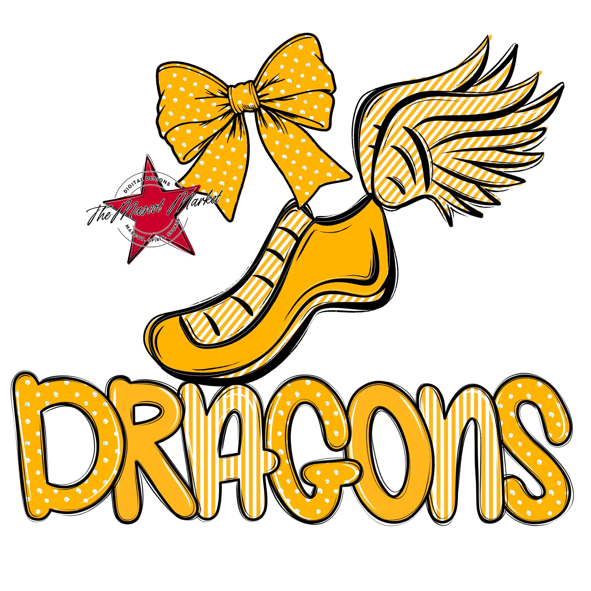 Dragons Track Spirit Design-Yellow