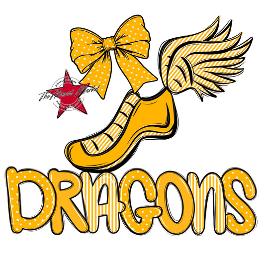 Dragons Track Spirit Design-Yellow