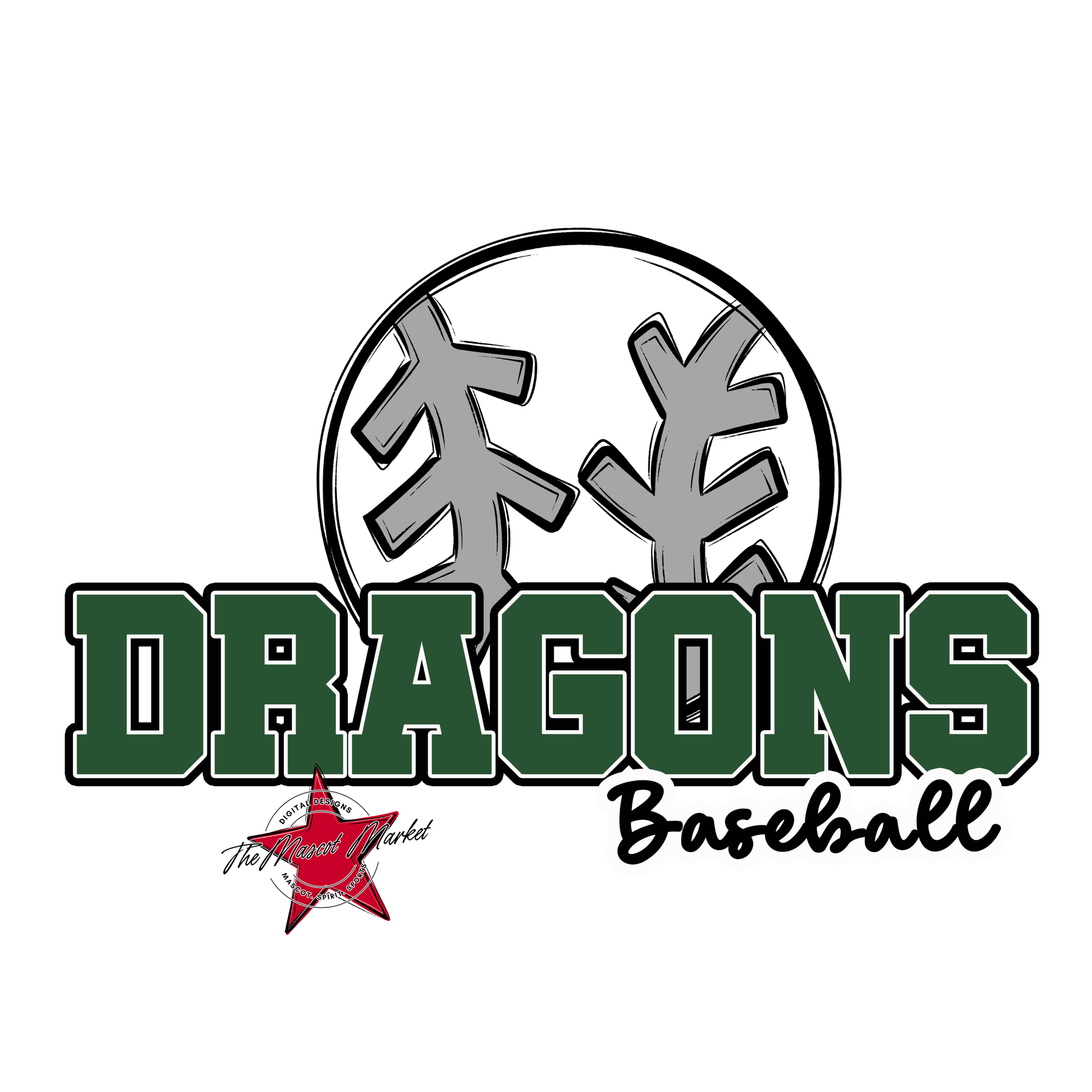 Dragons Varsity Baseball-Green
