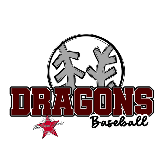 Dragons Varsity Baseball-Maroon