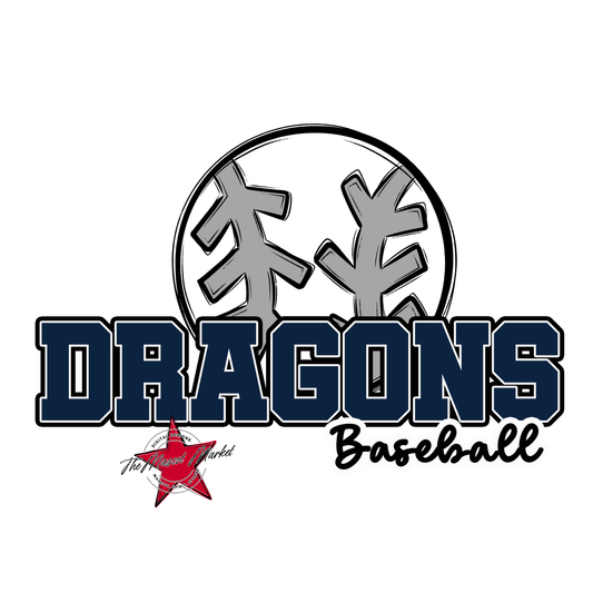 Dragons Varsity Baseball-Navy